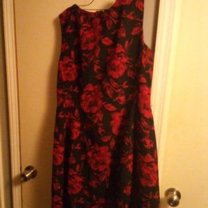 Eva Mendes Black and Red dress size 16